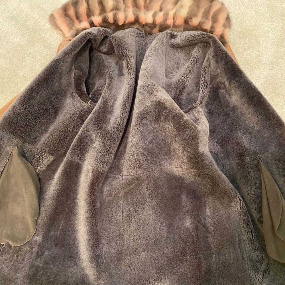 Louis Dell’olio suede and fur coat - Picture 8 of 10